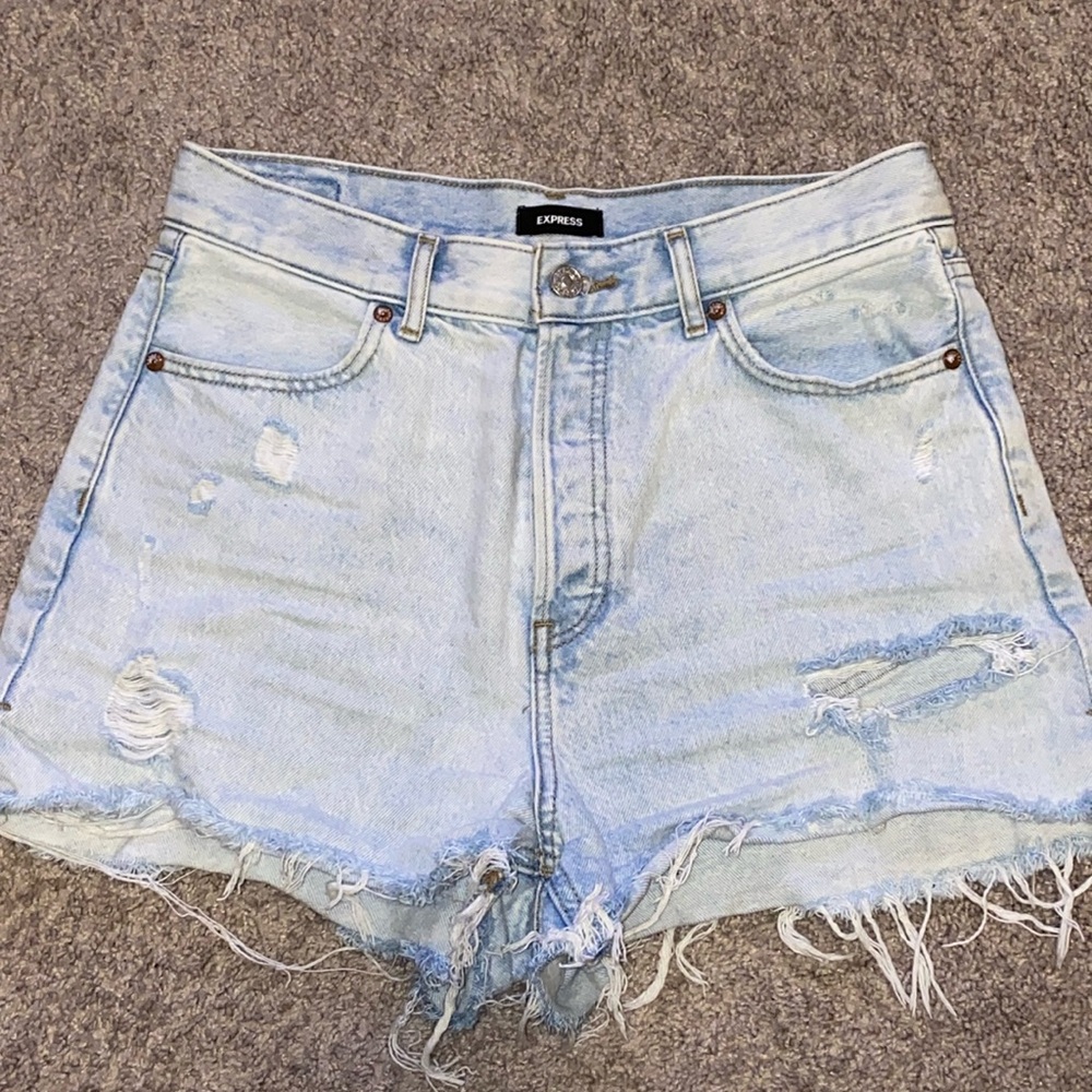 Express denim shorts